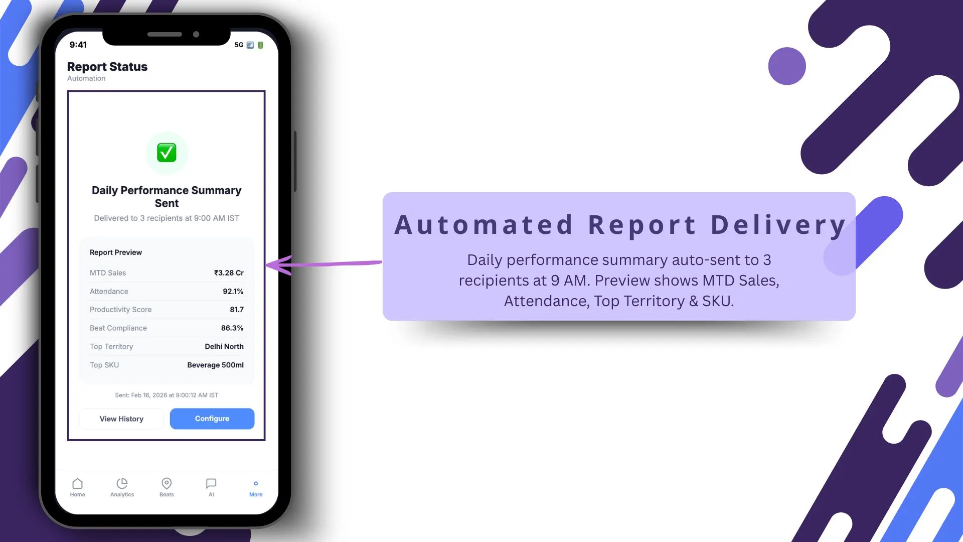 Automated Report Delivery