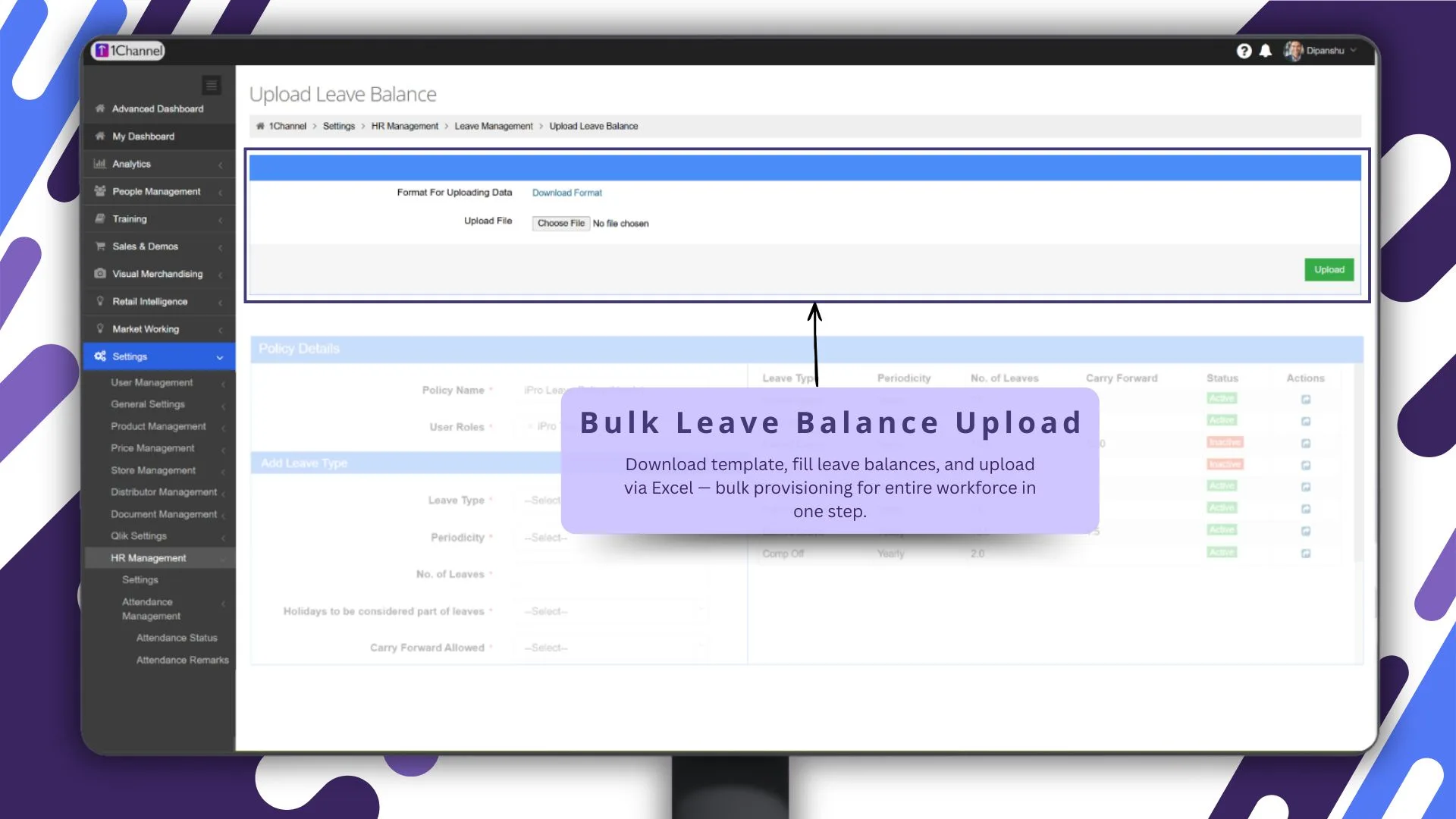 Bulk Leave Balance Upload for Large Teams