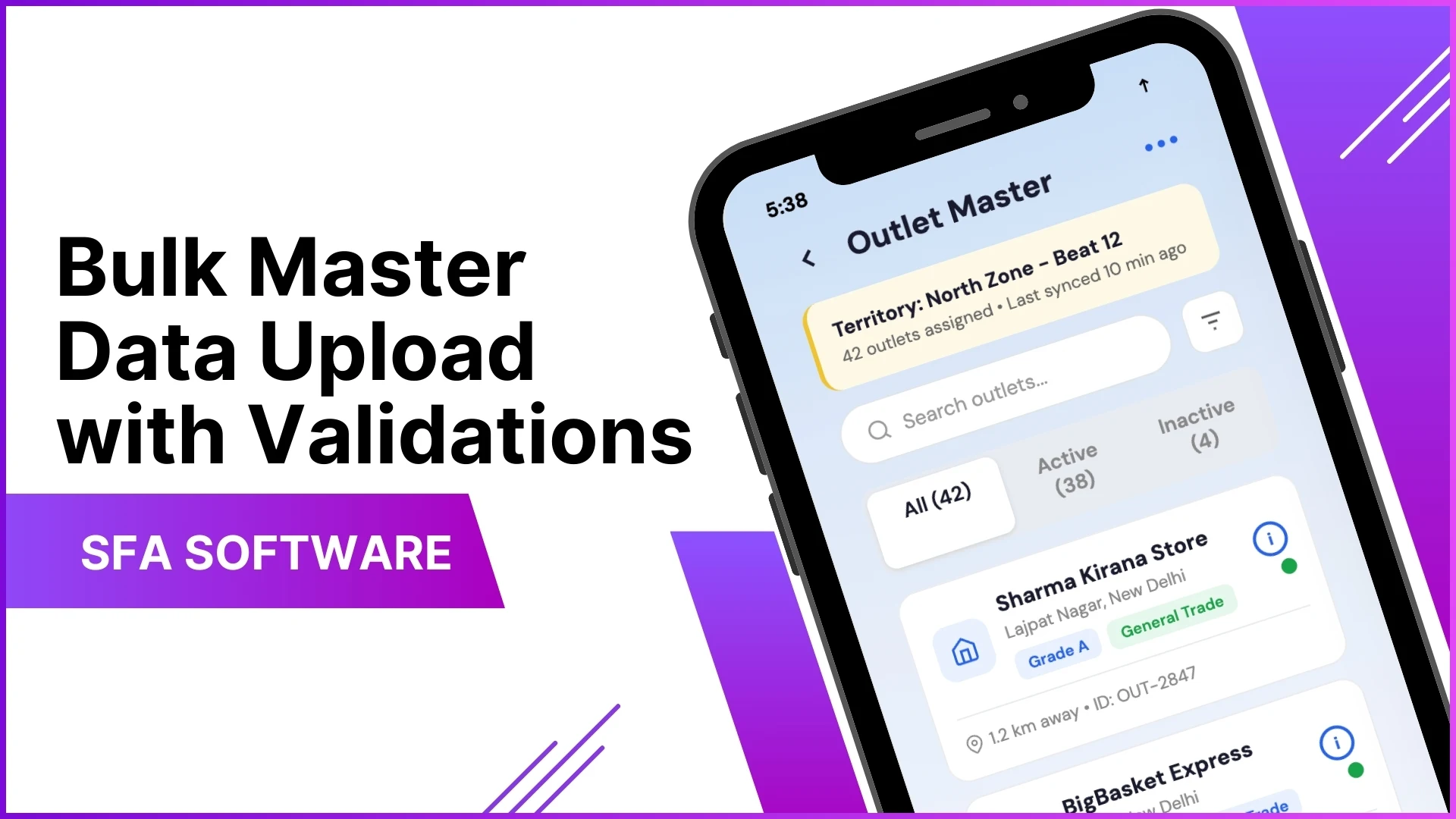 Bulk Master Data Upload with Validations in SFA Tool