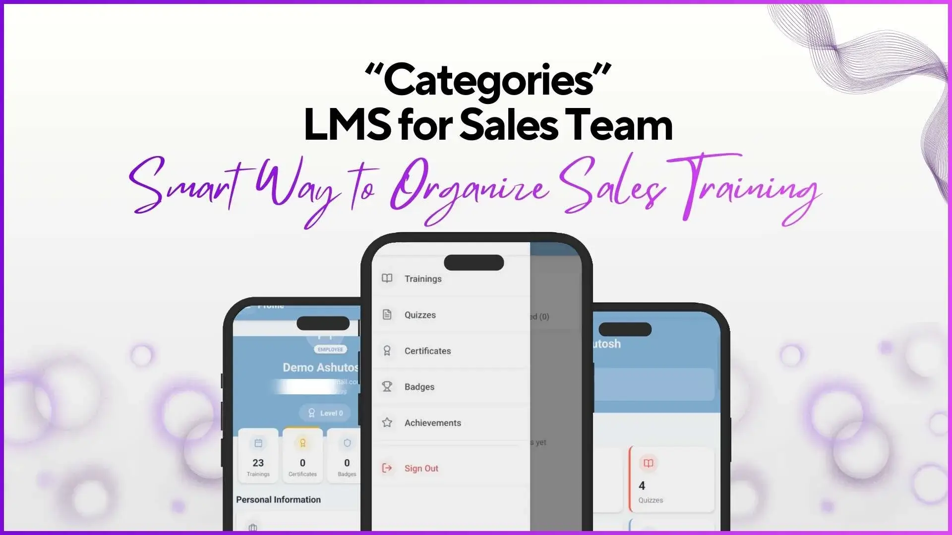 Categories in LMS for Sales Team