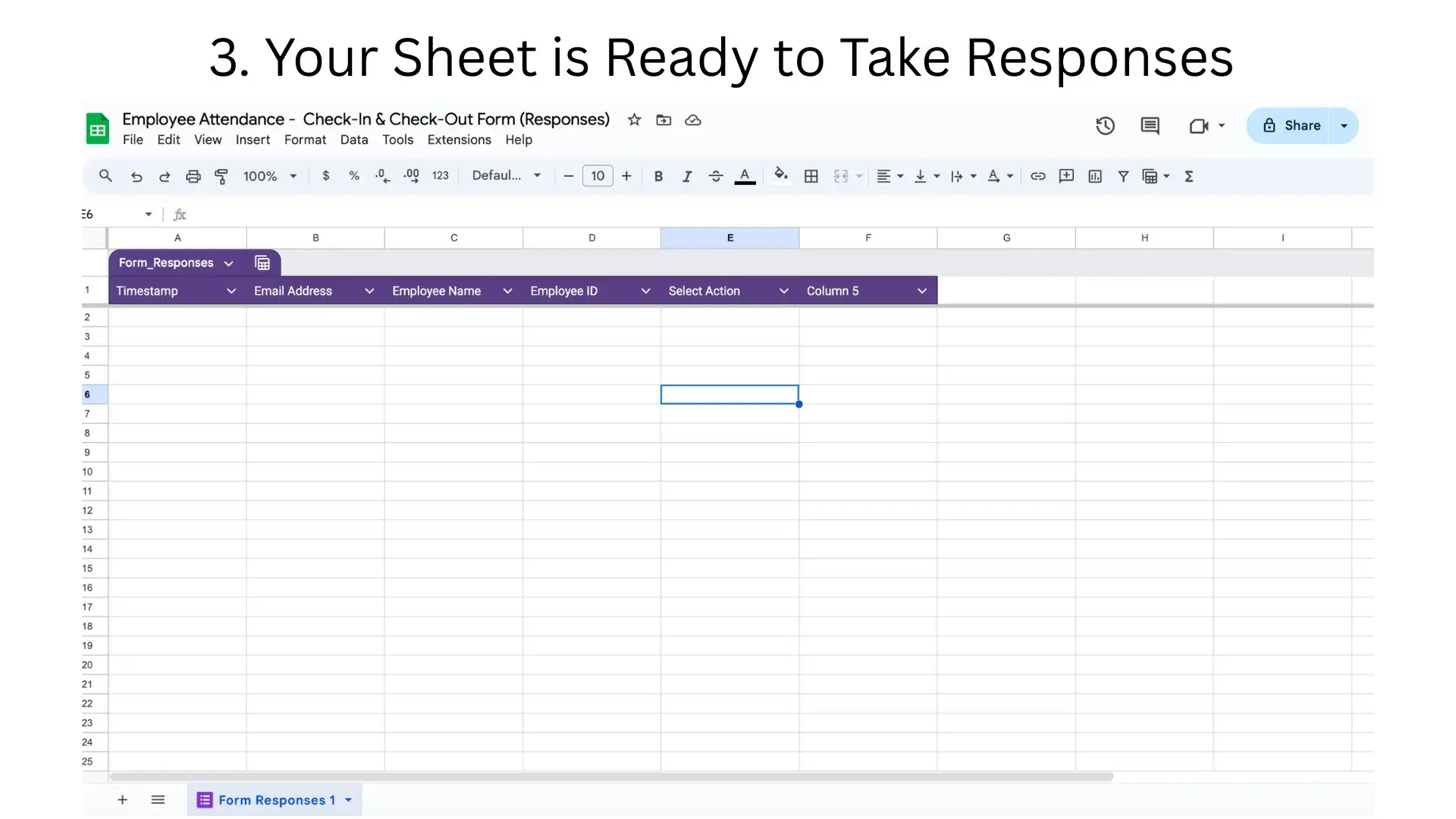 Every submission will automatically record