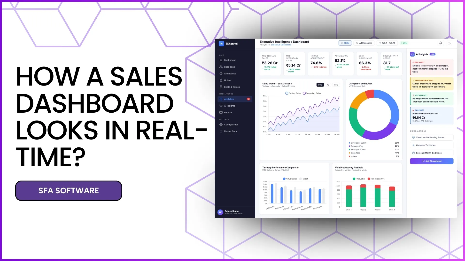 How a Sales Dashboard Looks in Real-Time?