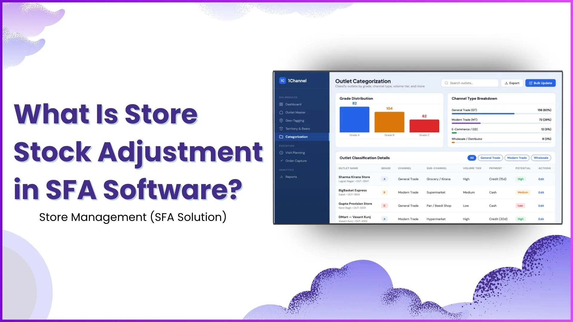 What Is Store Stock Adjustment in SFA Software