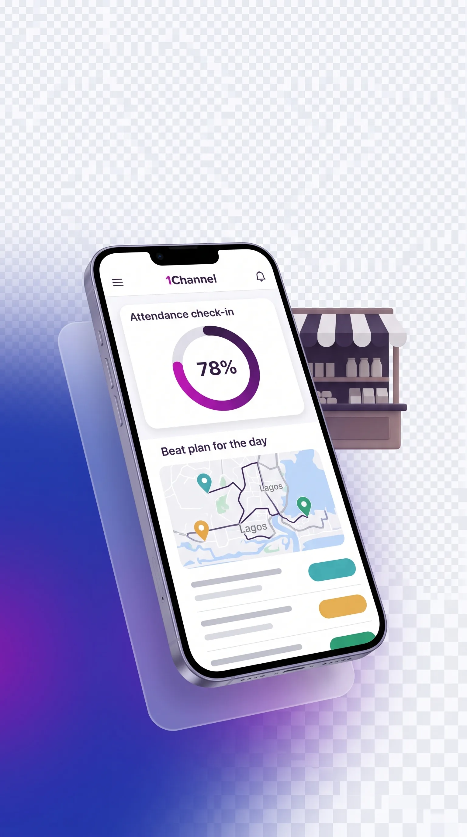 Mobile app dashboard