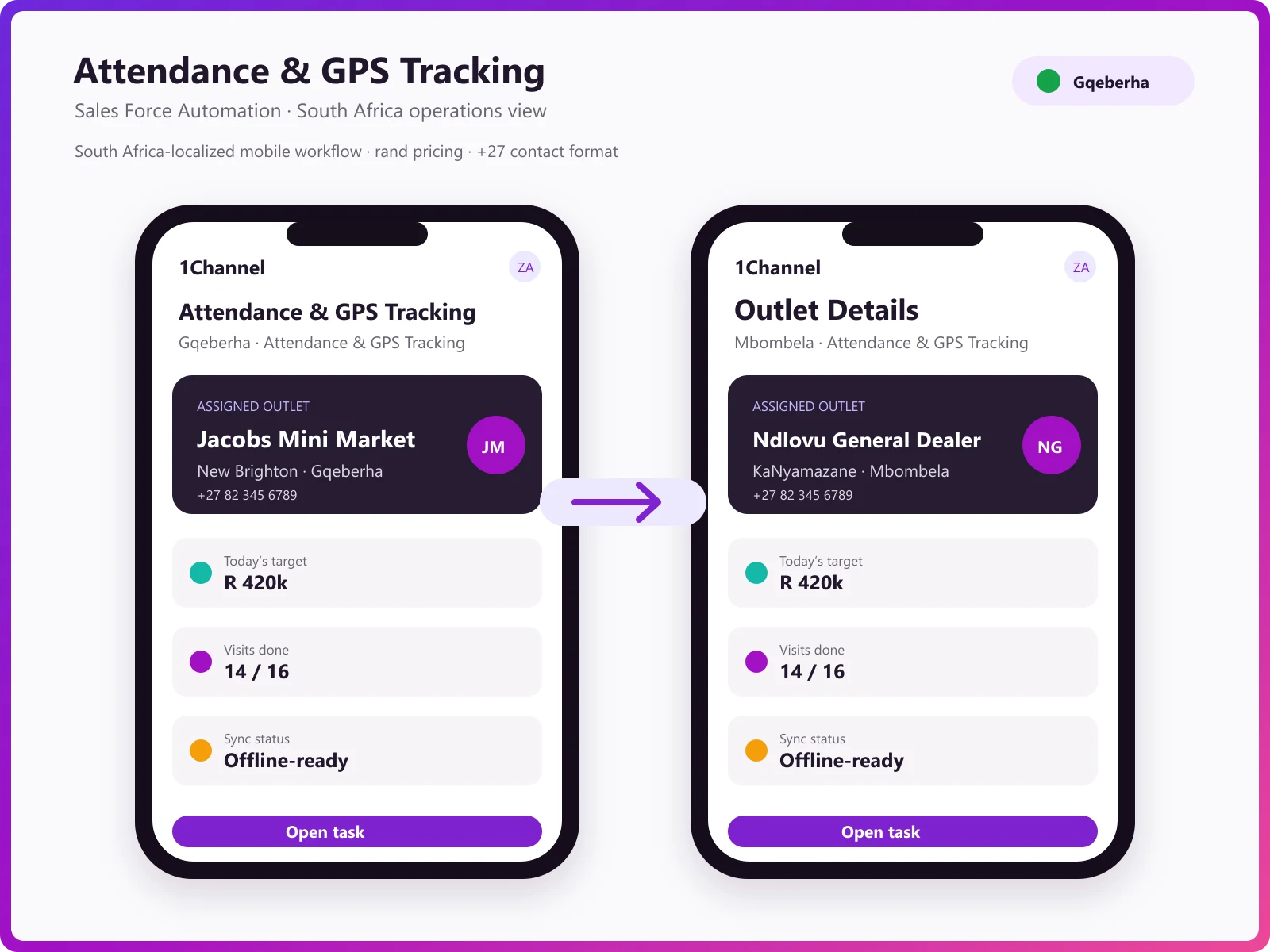Mobile app expense claim and work summary